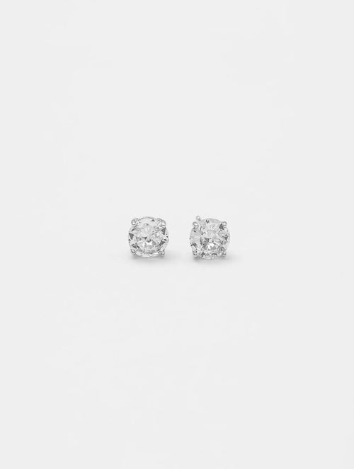 PENDIENTE JAMIE DD DOT LIGHT EN PLATA