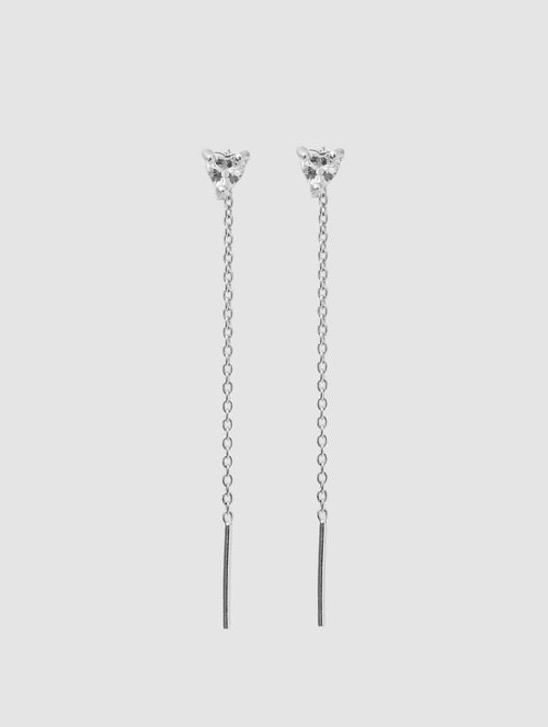 PENDIENTES CORAZÓN THEA EN PLATA