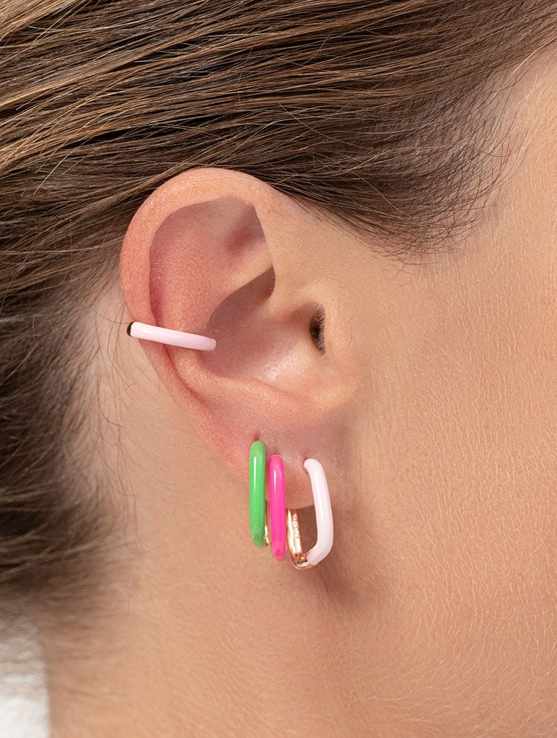 Pendientes LILY EN ROSA ÚNICA