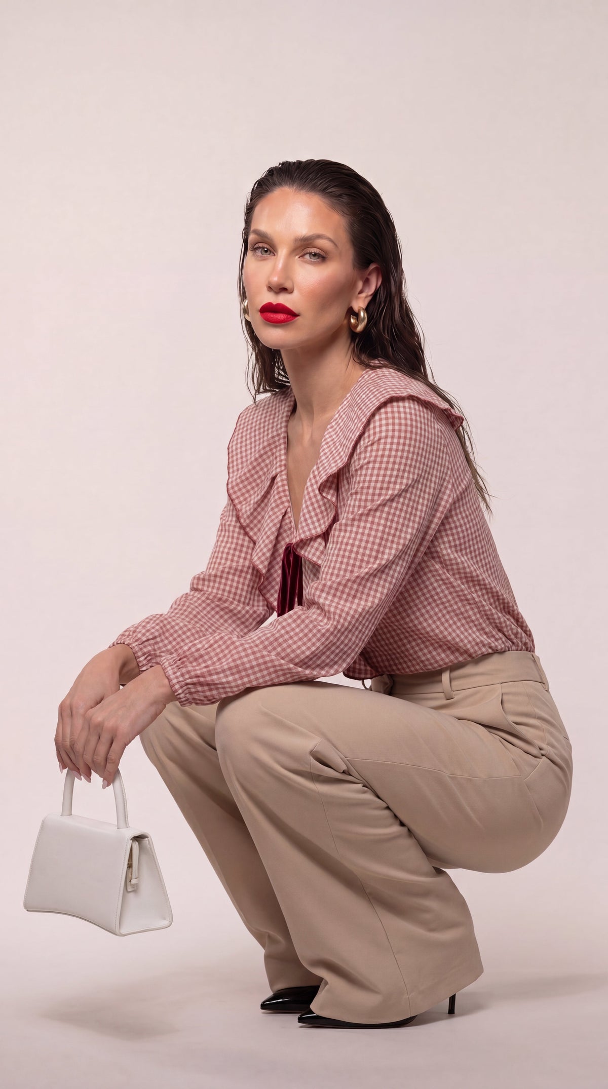 Blusa de cuadros vichy
