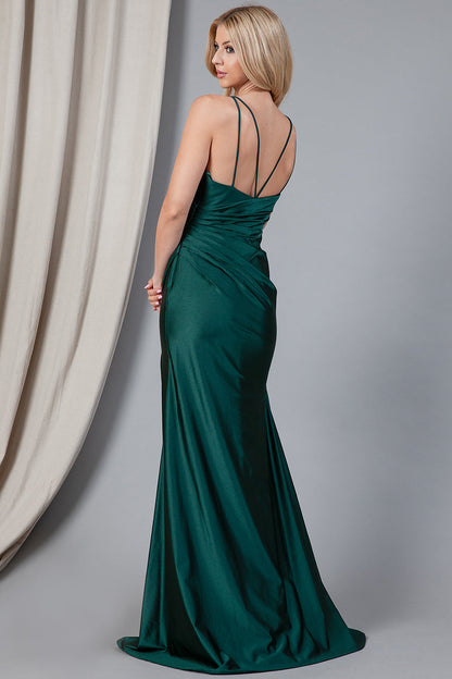 Isabel - Vestido Largo Sirena de Satén con Tirantes