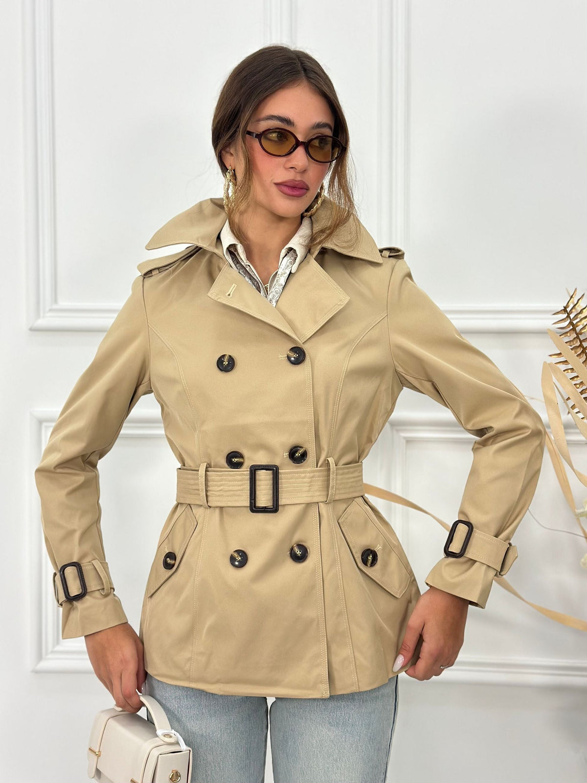 Bella - Gabardina entallada