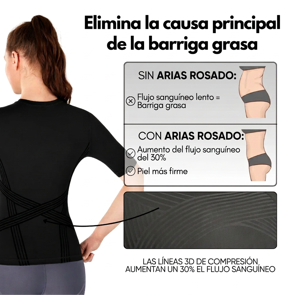 Camiseta deportiva de manga corta y cuello redondo