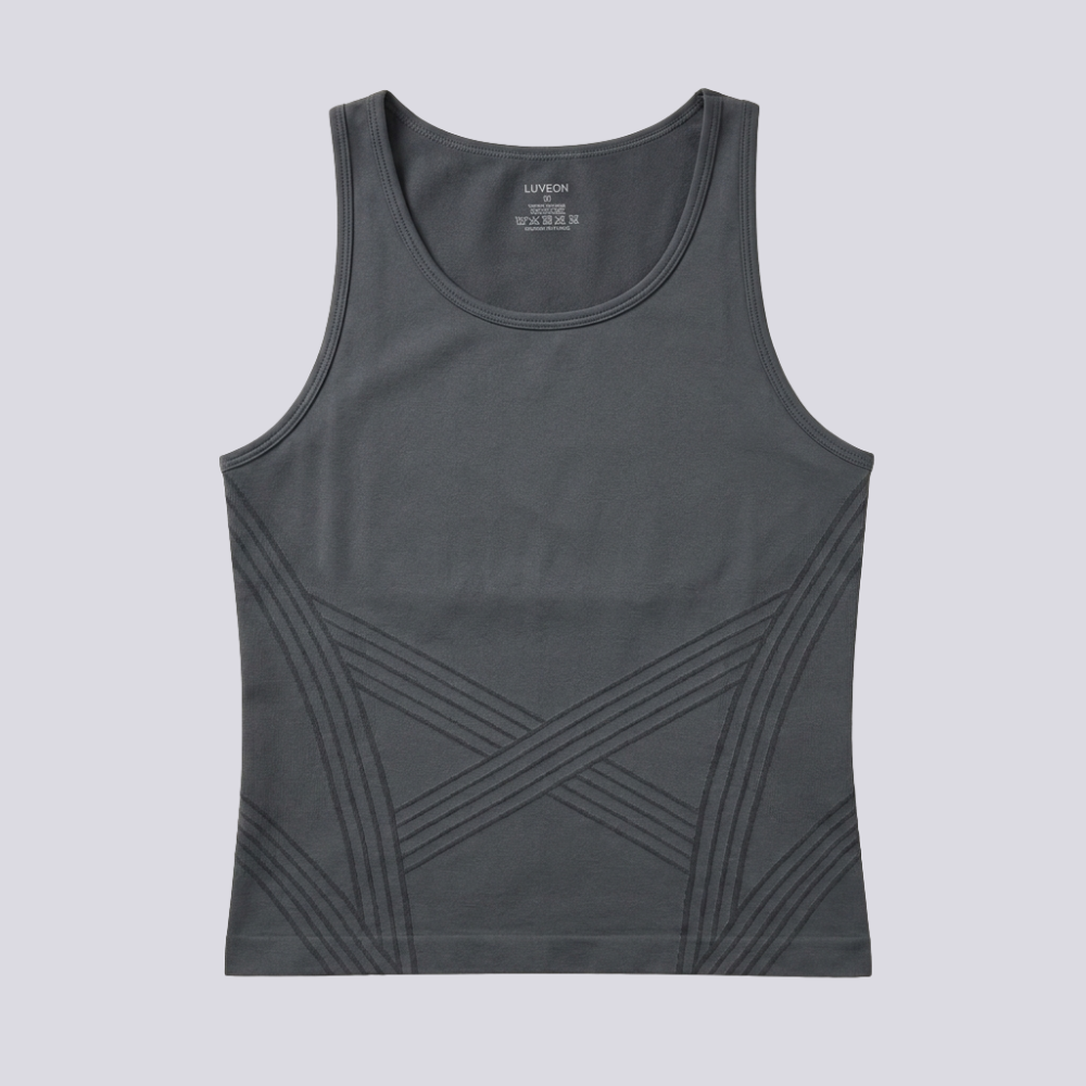Camiseta deportiva de tirantes anchos y cuello redondo