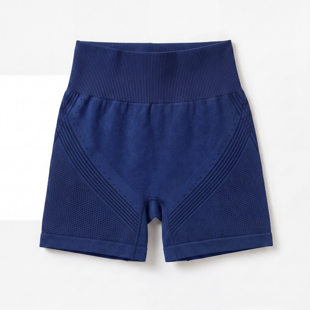 Shorts deportivos de cintura alta con textura