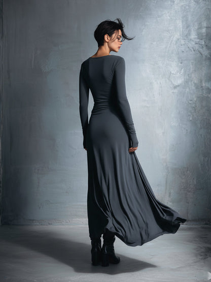 Lilian - Vestido Maxi Cruzado con Nudo