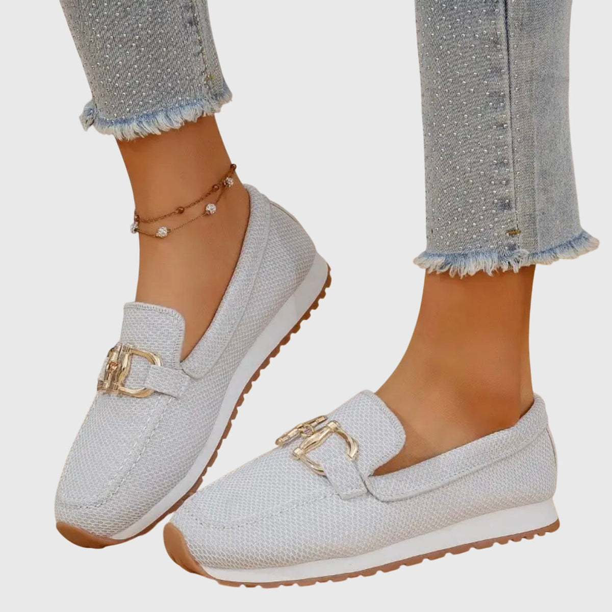 Celeste - Zapatillas Mocasín Ortopédicas
