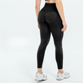 Leggings largos de cintura alta con textura