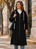 Irene - Abrigo sudadera oversize largo con capucha
