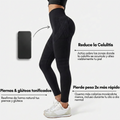 Leggings largos de cintura alta con bolsillo