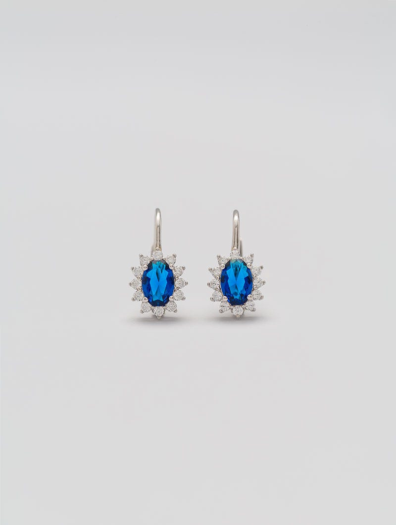 PENDIENTES KATE CON COLGANTE AZUL ÚNICA