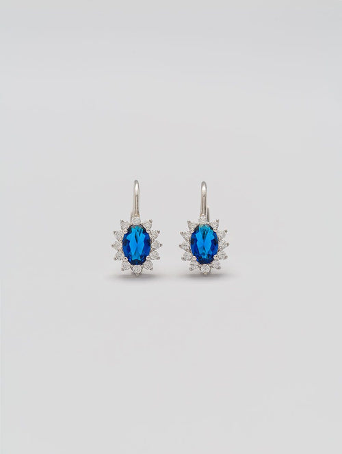 PENDIENTES KATE CON COLGANTE AZUL ÚNICA
