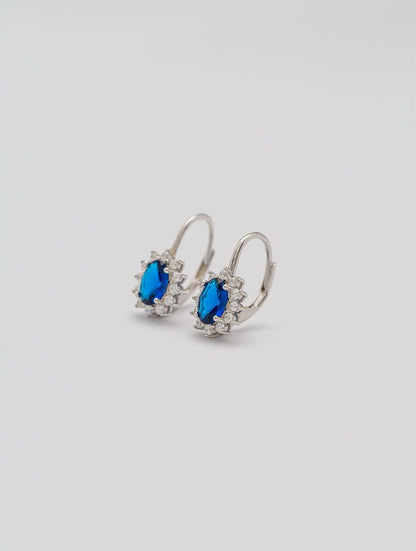 PENDIENTES KATE CON COLGANTE AZUL ÚNICA