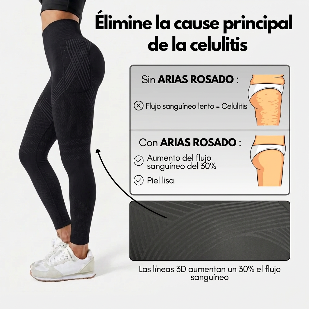 Leggings largos de cintura alta con bolsillo