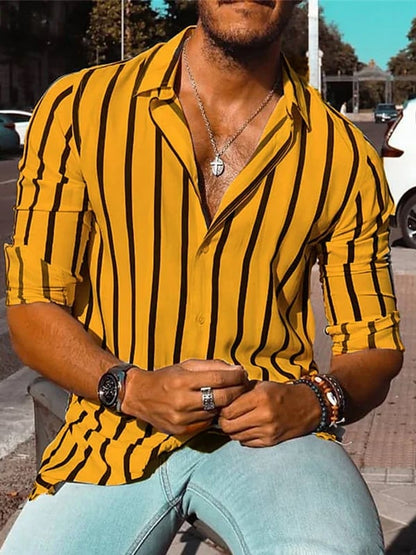 Samuel - Camisa de Negocios de Rayas