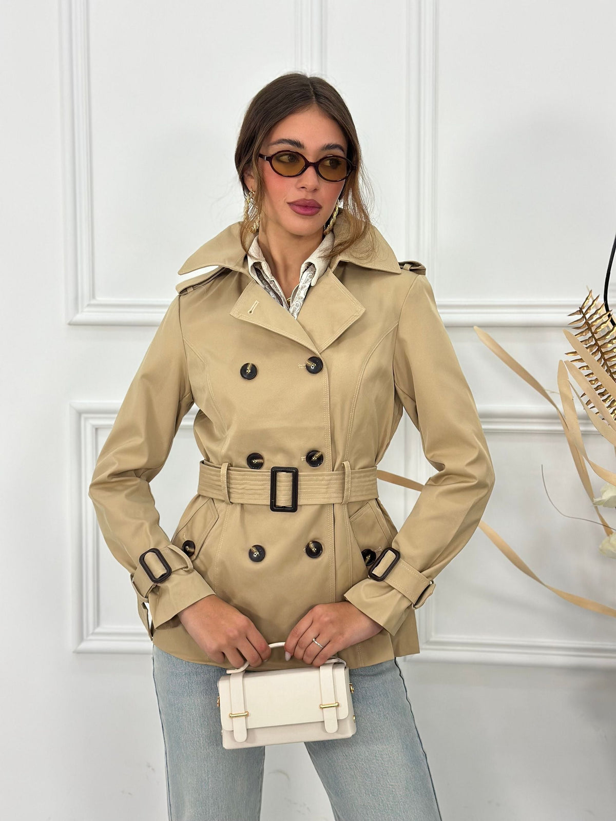 Bella - Gabardina entallada