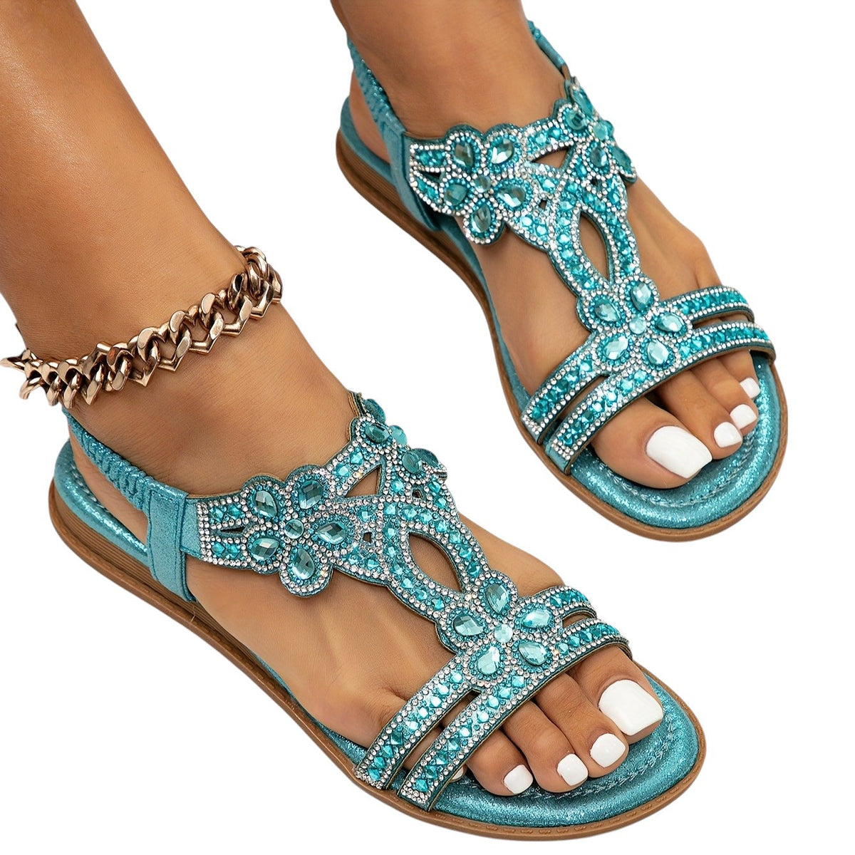 Virginia - Sandalias Ortopédicas Brillo y Elegancia