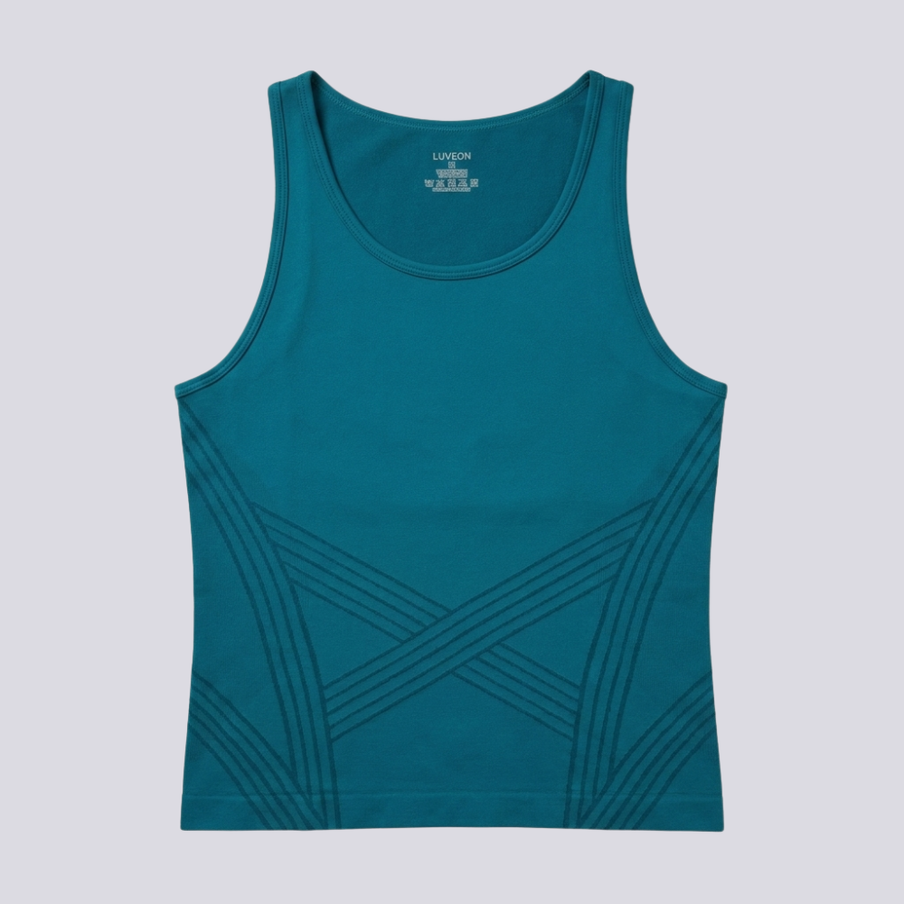 Camiseta deportiva de tirantes anchos y cuello redondo