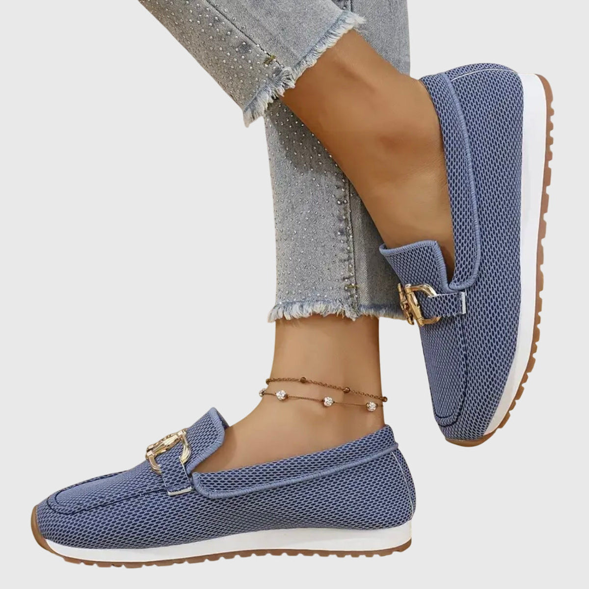 Celeste - Zapatillas Mocasín Ortopédicas