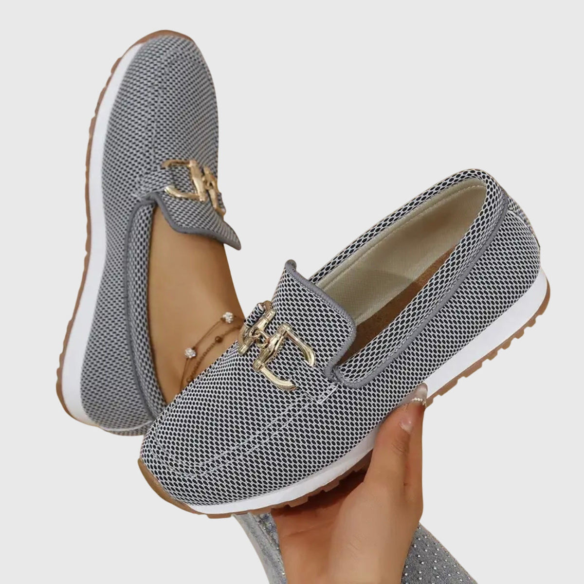Celeste - Zapatillas Mocasín Ortopédicas