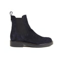Jimena - Botines Chelsea de Ante Azul Marino con Brogue