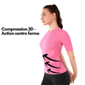 Camiseta deportiva de manga corta y cuello redondo