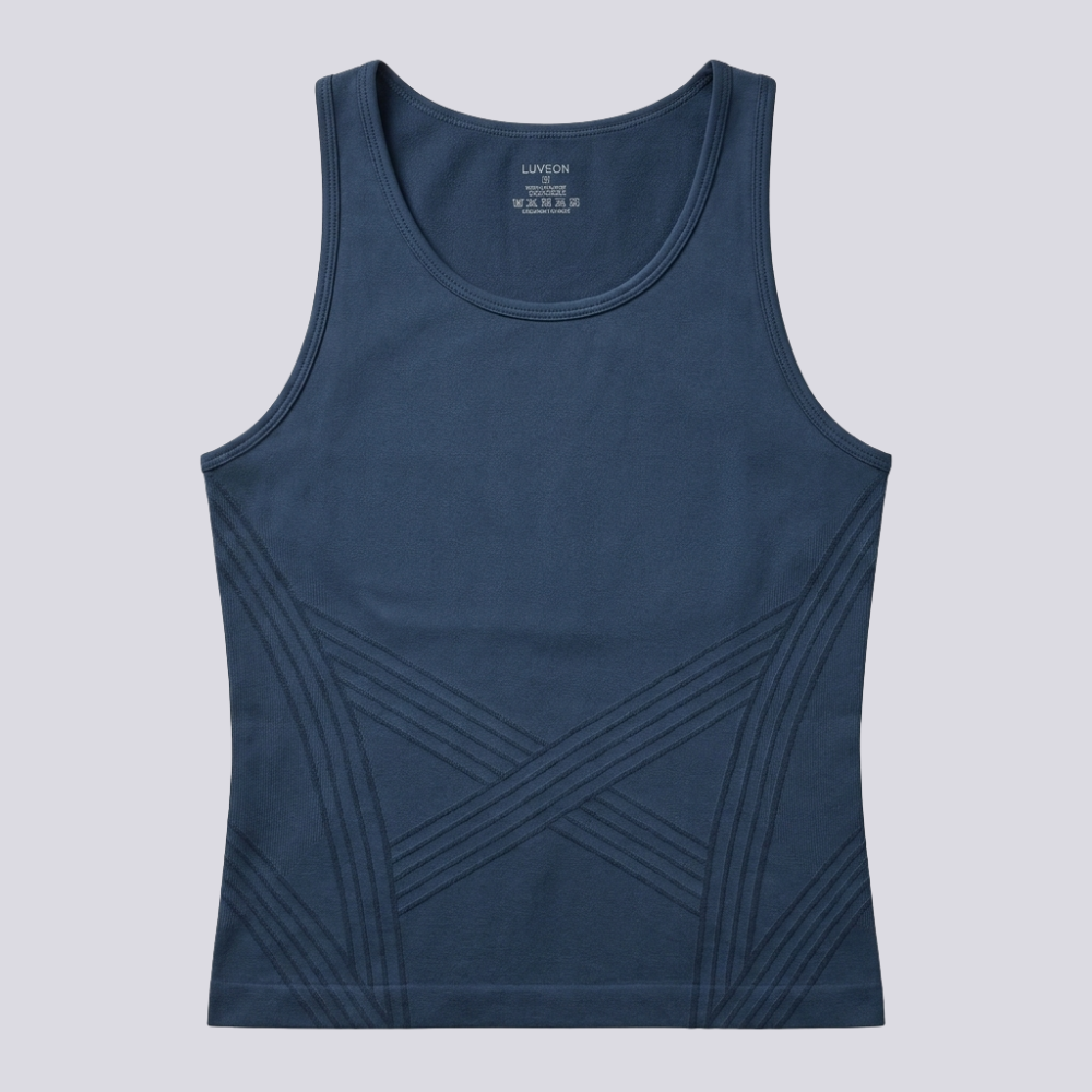 Camiseta deportiva de tirantes anchos y cuello redondo
