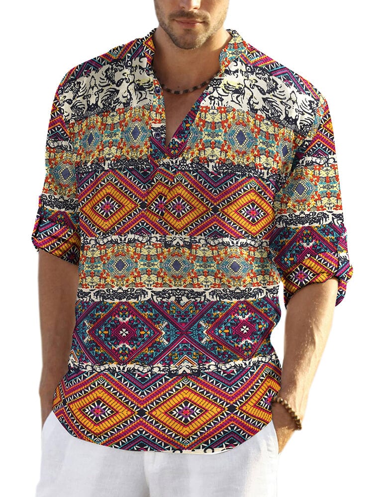 David - Camisa Henley de Playa