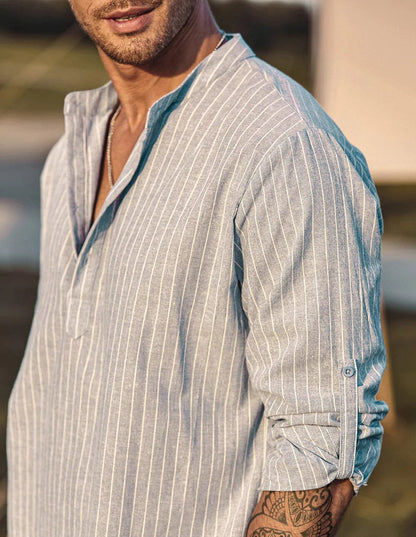 David - Camisa Henley de Playa