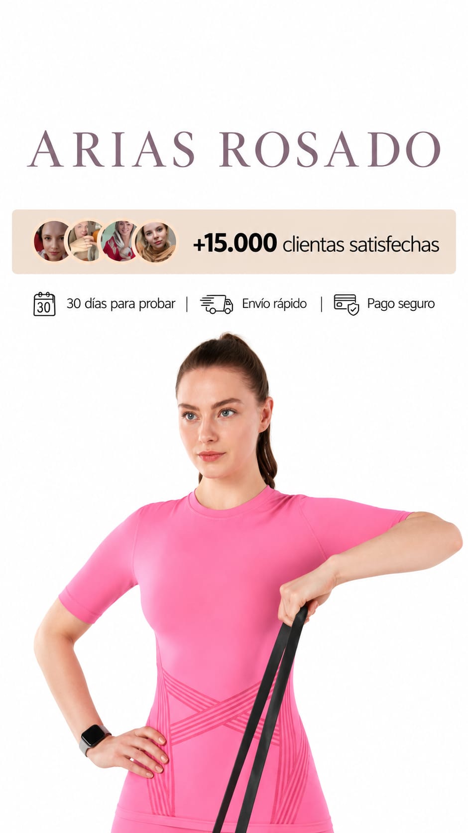 Camiseta deportiva de manga corta y cuello redondo