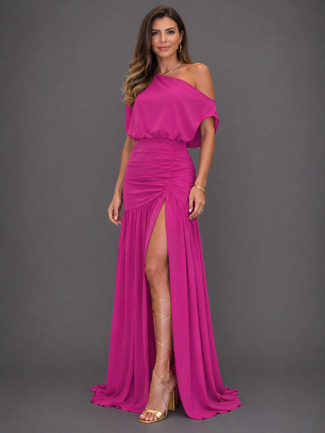 Adriana - Vestido Elegante Manga Raglán