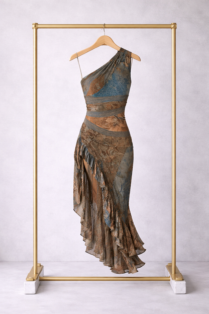Iris - Vestido Estampado Sienna