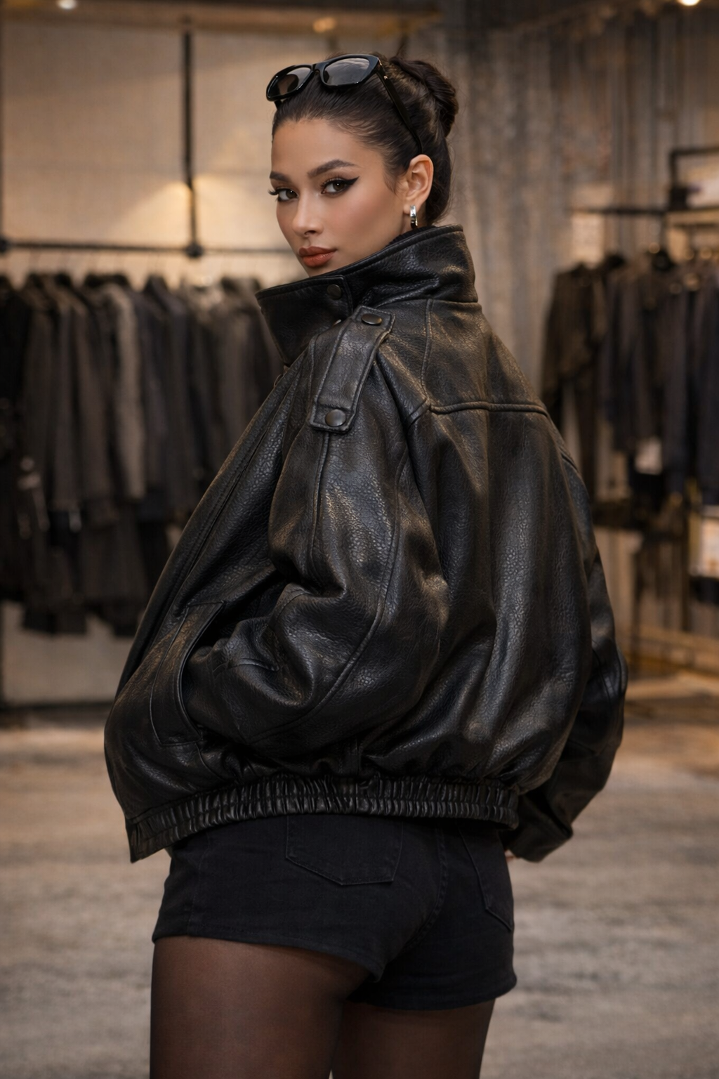 Eira - Chaqueta Efecto Piel Tokyo