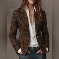Loreta - Blazer Entallado con Motivo Jacquard