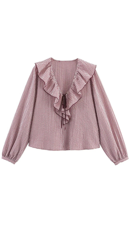 Rosario | Blusa de cuadros vichy