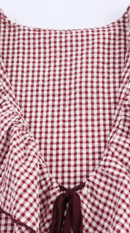 Rosario | Blusa de cuadros vichy