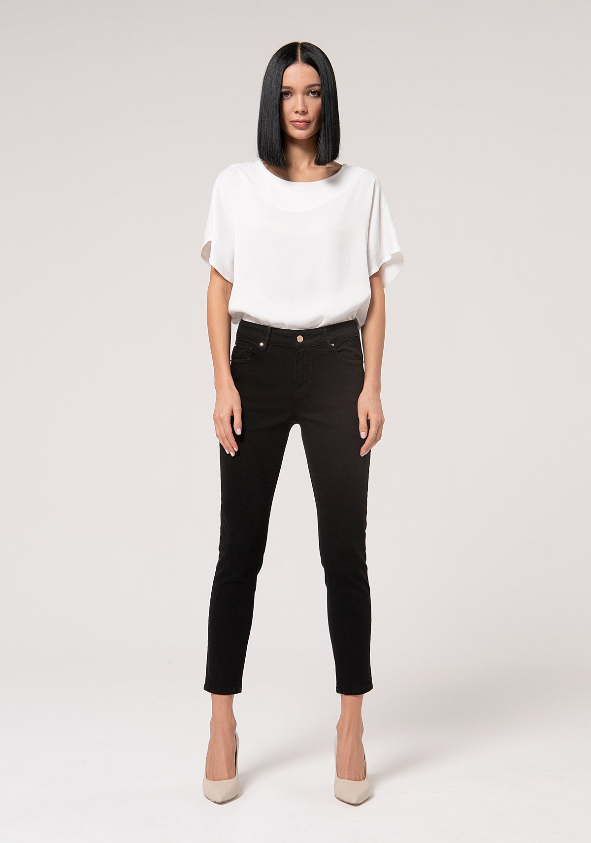 Gloria - Pantalón Slim de Algodón con Efecto Perfect Shape