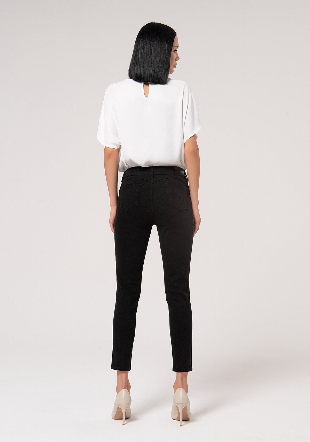 Gloria - Pantalón Slim de Algodón con Efecto Perfect Shape