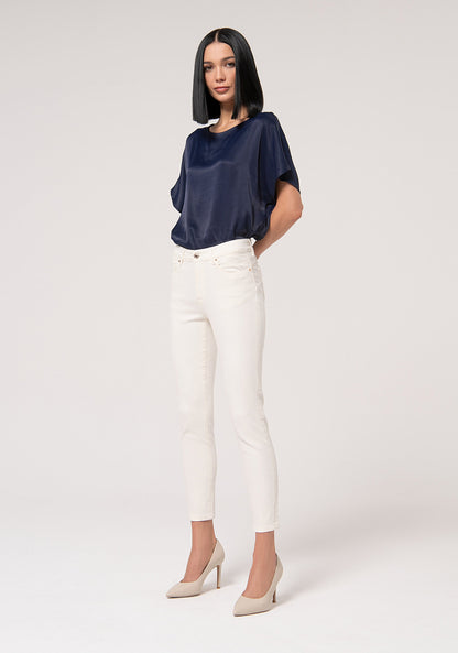 Gloria - Pantalón Slim de Algodón con Efecto Perfect Shape
