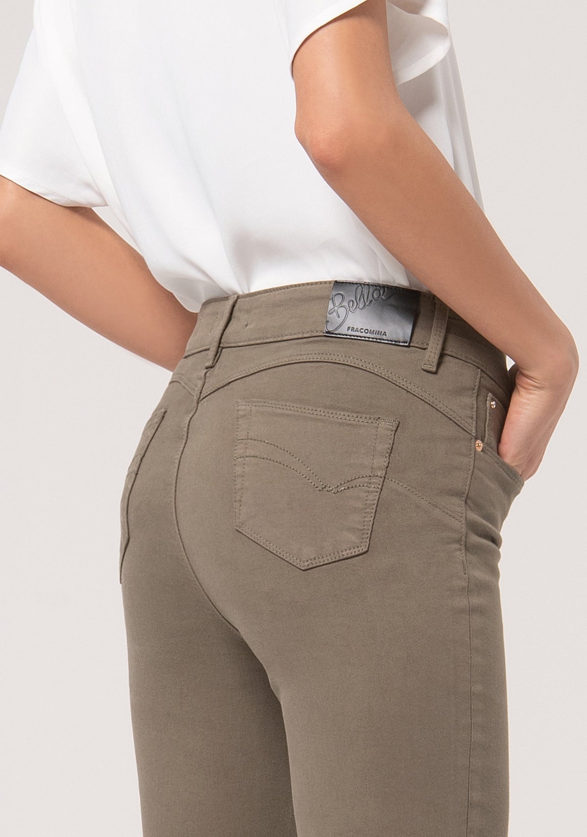 Gloria - Pantalón Slim de Algodón con Efecto Perfect Shape