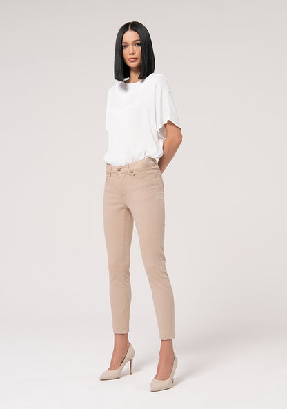 Gloria - Pantalón Slim de Algodón con Efecto Perfect Shape