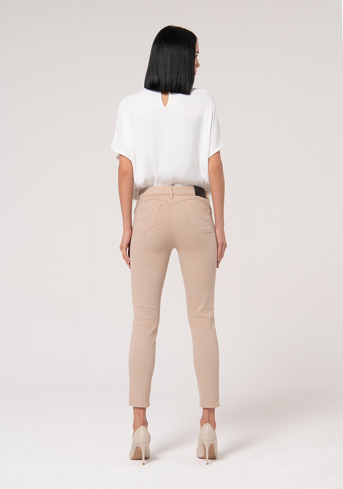 Gloria - Pantalón Slim de Algodón con Efecto Perfect Shape