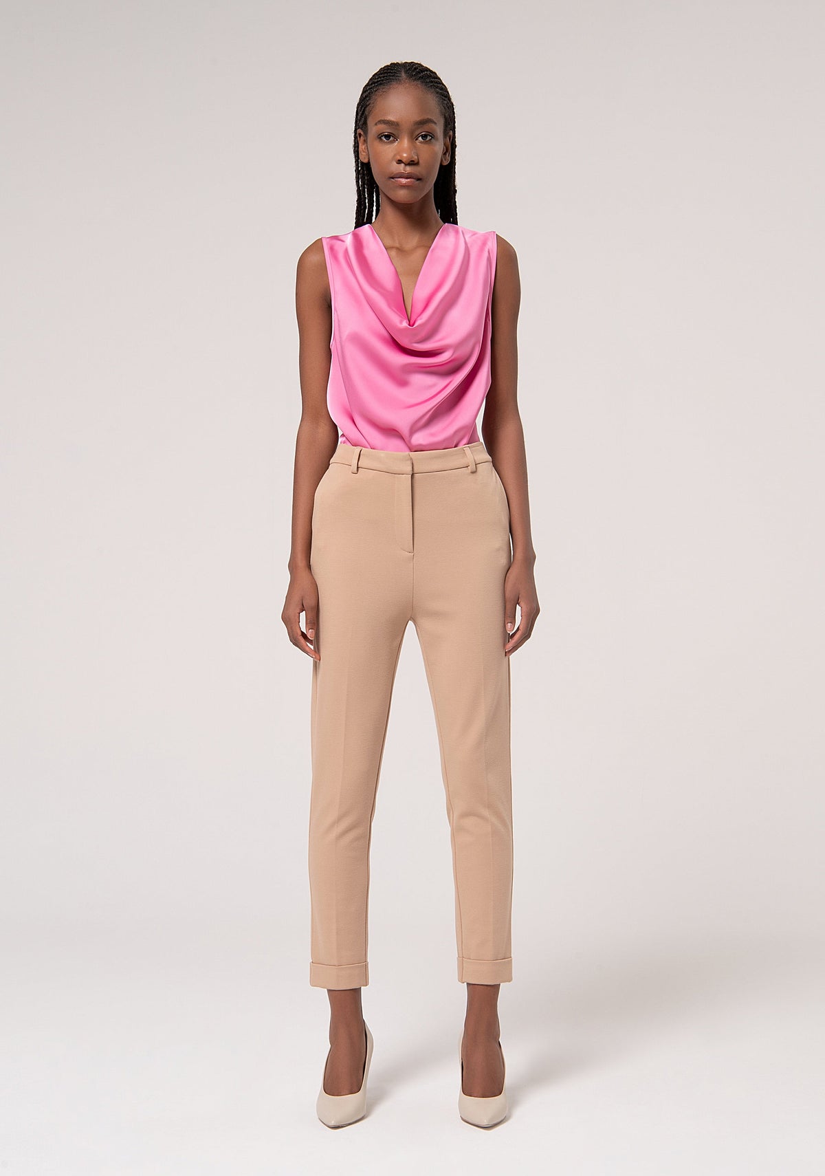 Soraya - Pantalón Chino Slim en Tejido Stretch