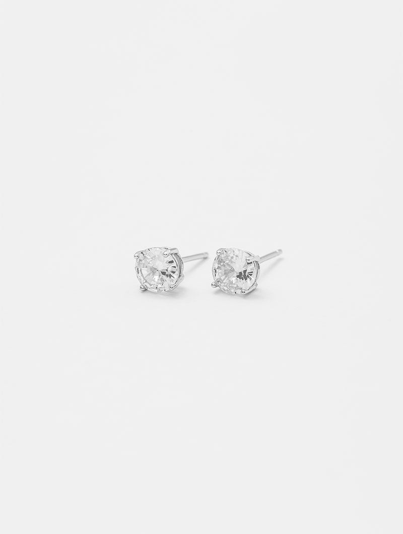 PENDIENTE JAMIE DD DOT LIGHT EN PLATA