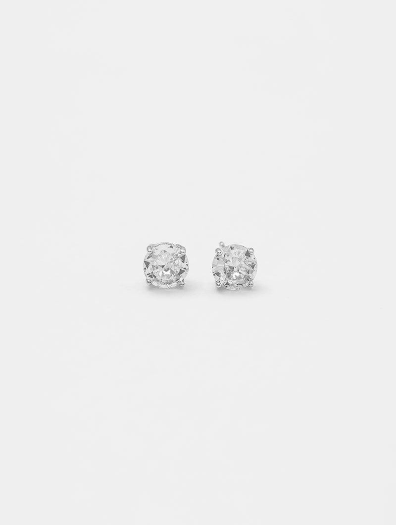 PENDIENTE JAMIE DD DOT LIGHT EN PLATA