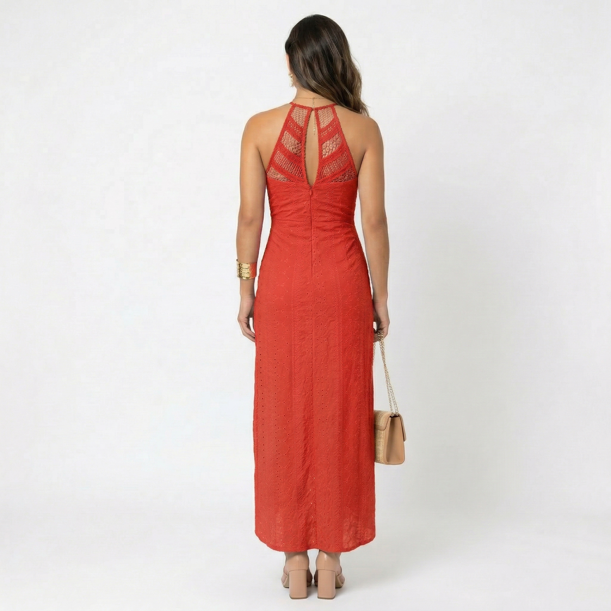 Claudia - Vestido Midi con Escote Cruzado