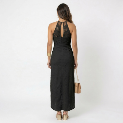Claudia - Vestido Midi con Escote Cruzado