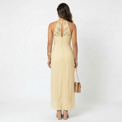 Claudia - Vestido Midi con Escote Cruzado