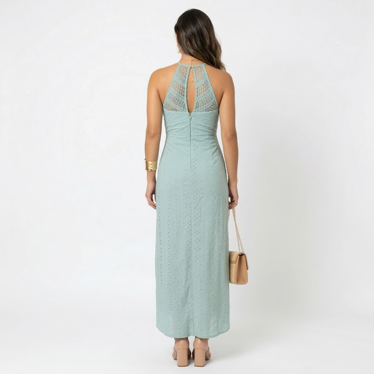 Claudia - Vestido Midi con Escote Cruzado