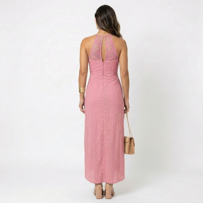 Claudia - Vestido Midi con Escote Cruzado